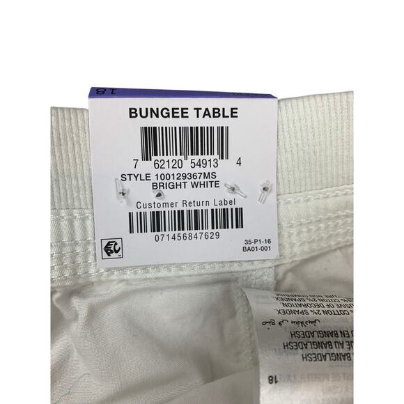 Women's Style&Co White Cotton Capri - Size 18 - Picture 5 of 5